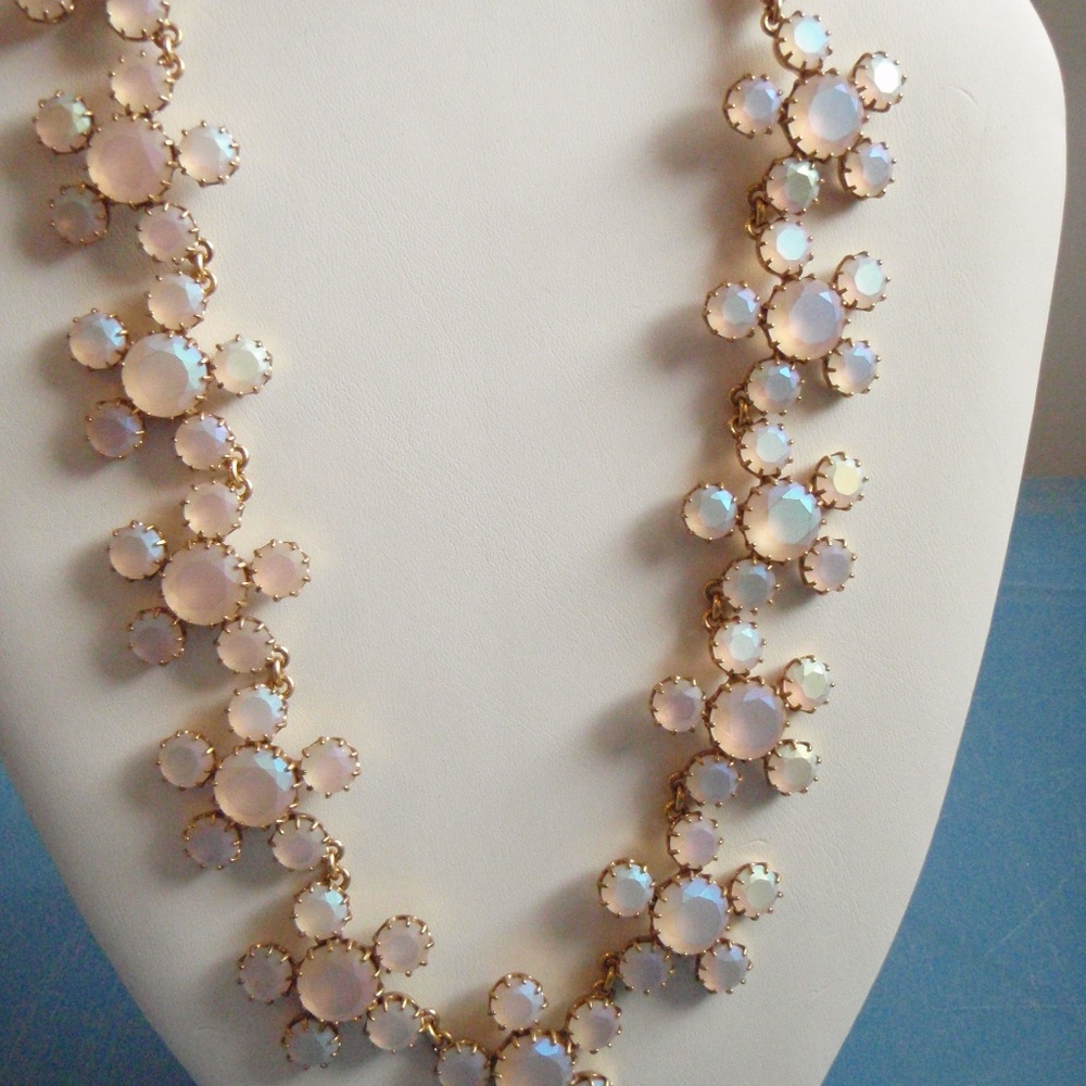 J Crew Iridescent Flower Necklace